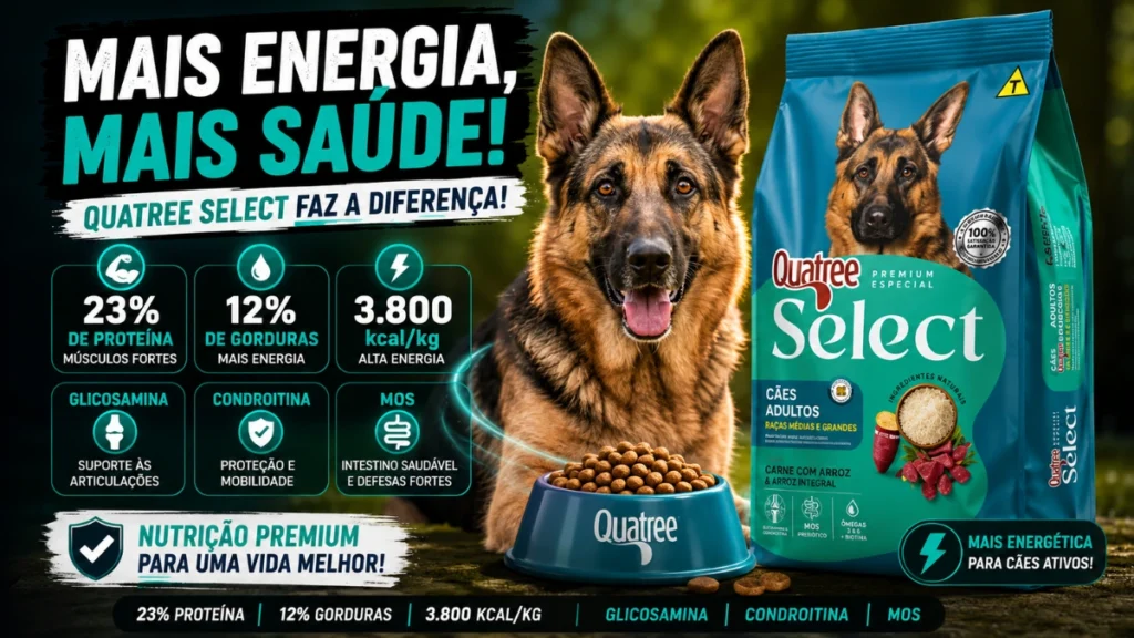 Quatree Select Adultos Raças Médias