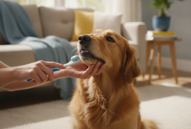 Como escovar os dentes do cachorro com segurança